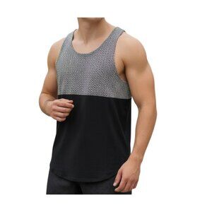 RAWGEAR Dri-Fit Tank Top~Size Small~Black/White Geometric Bradley Martyn L6 18